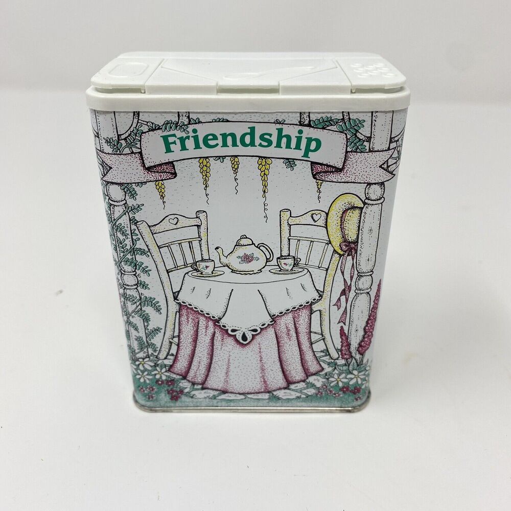 Vintage FRIENDSHIP Spice for Living Tin Tea Party Discontinued